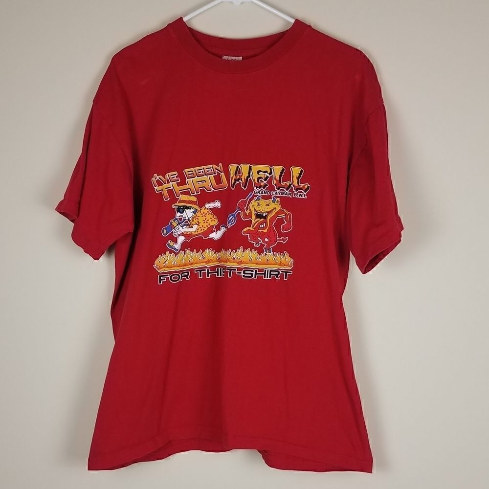 EO Best I've Been Thru Hell Grand Cayman Red T-Shirt